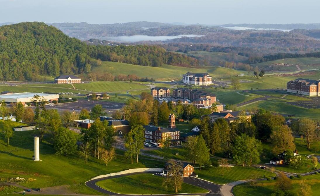 aerial view of campus